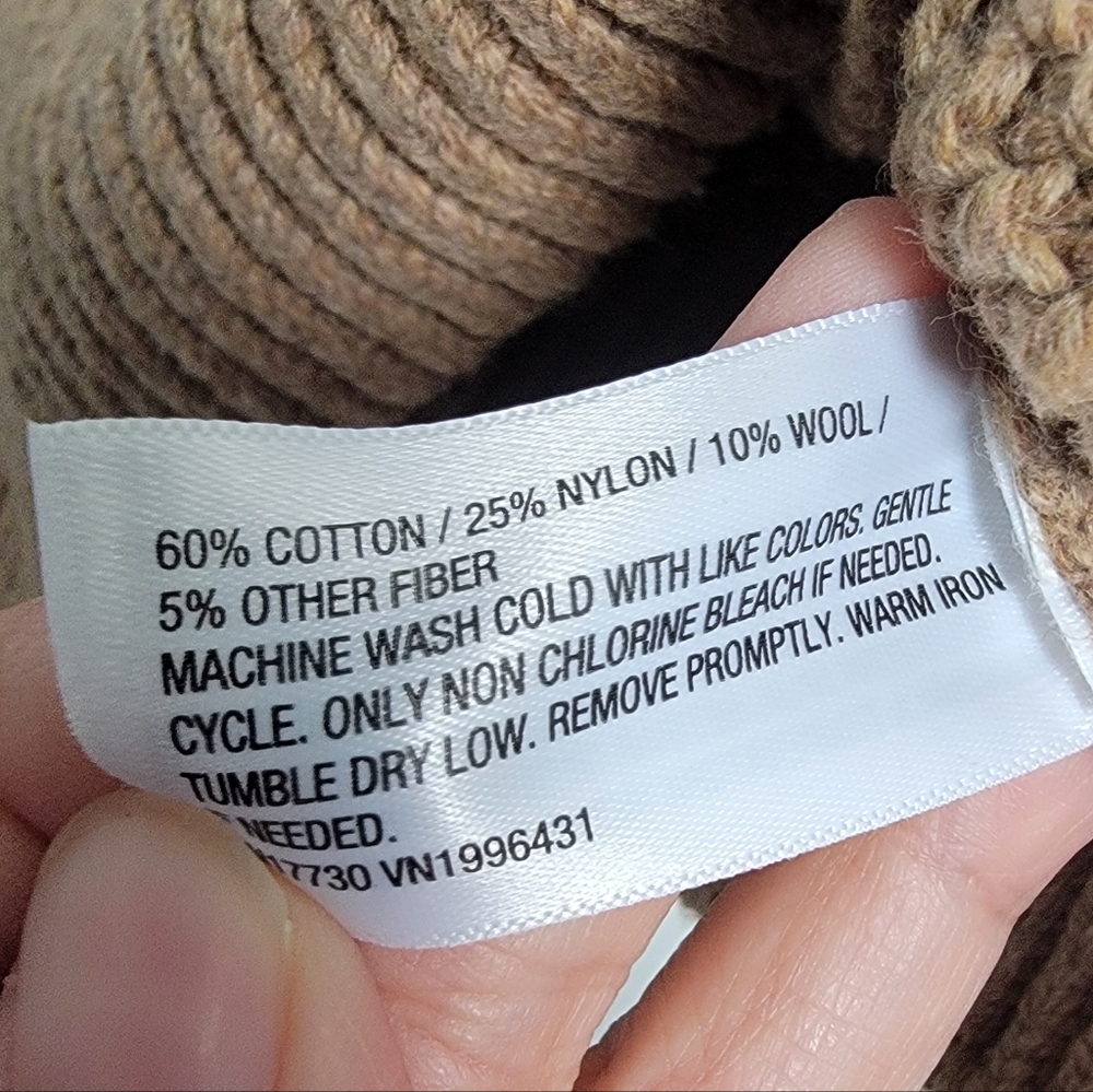 NWT Universal Thread Brown Chunky Cable Knit Swea… - image 5